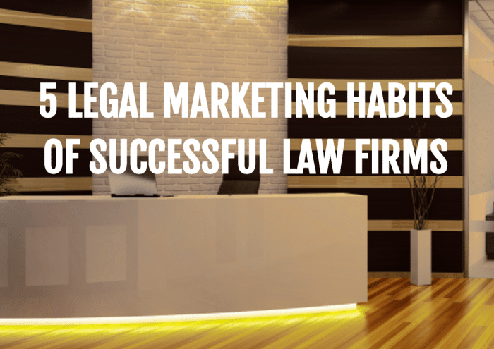 5 Legal Marketing Habits of Successful Law Firms
